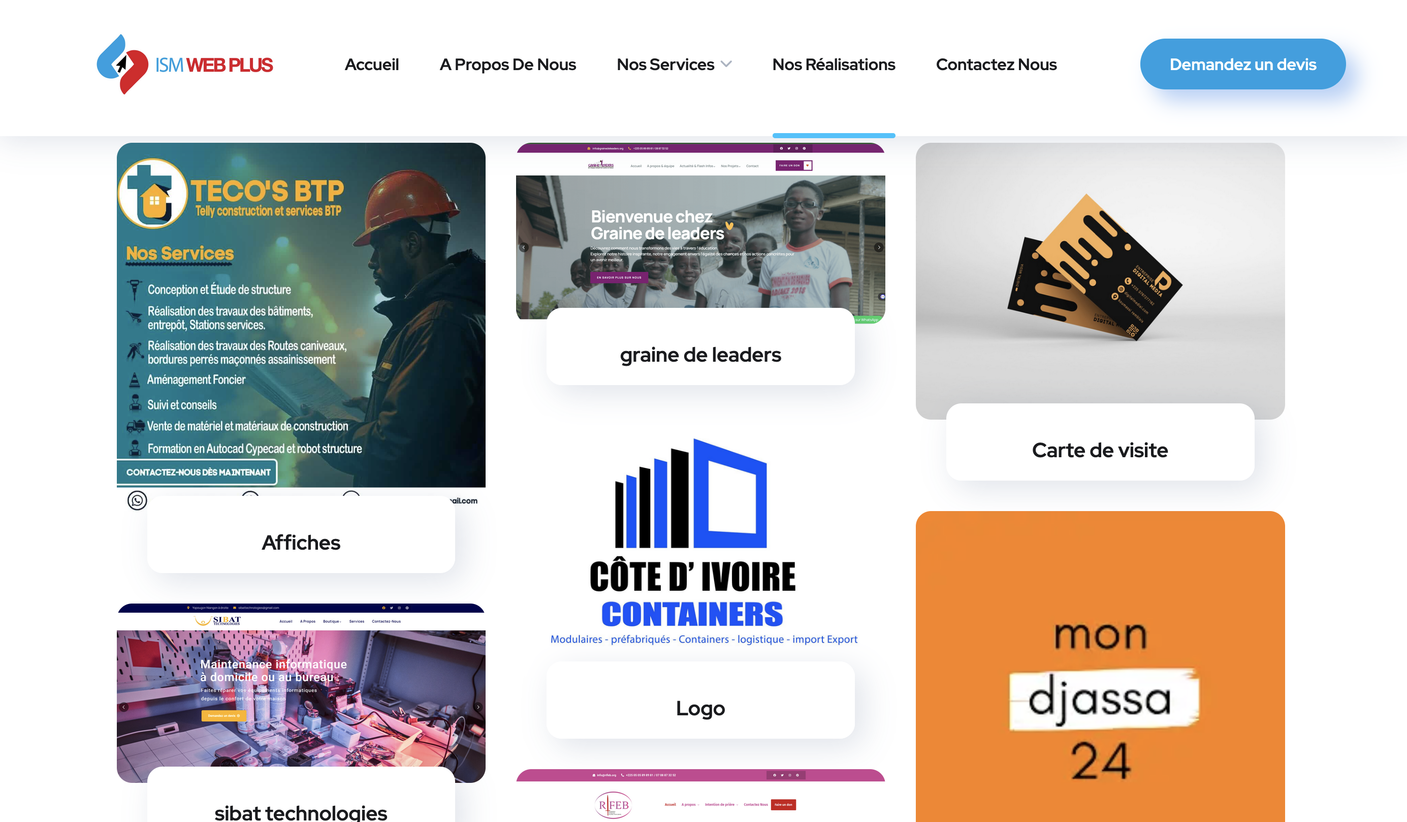 Interface de gestion de contenu